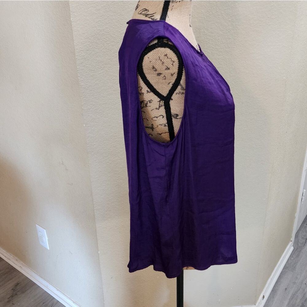 Worthington royal purple‎ flowy tank top size XXLP petite new!! - Picture 3 of 6
